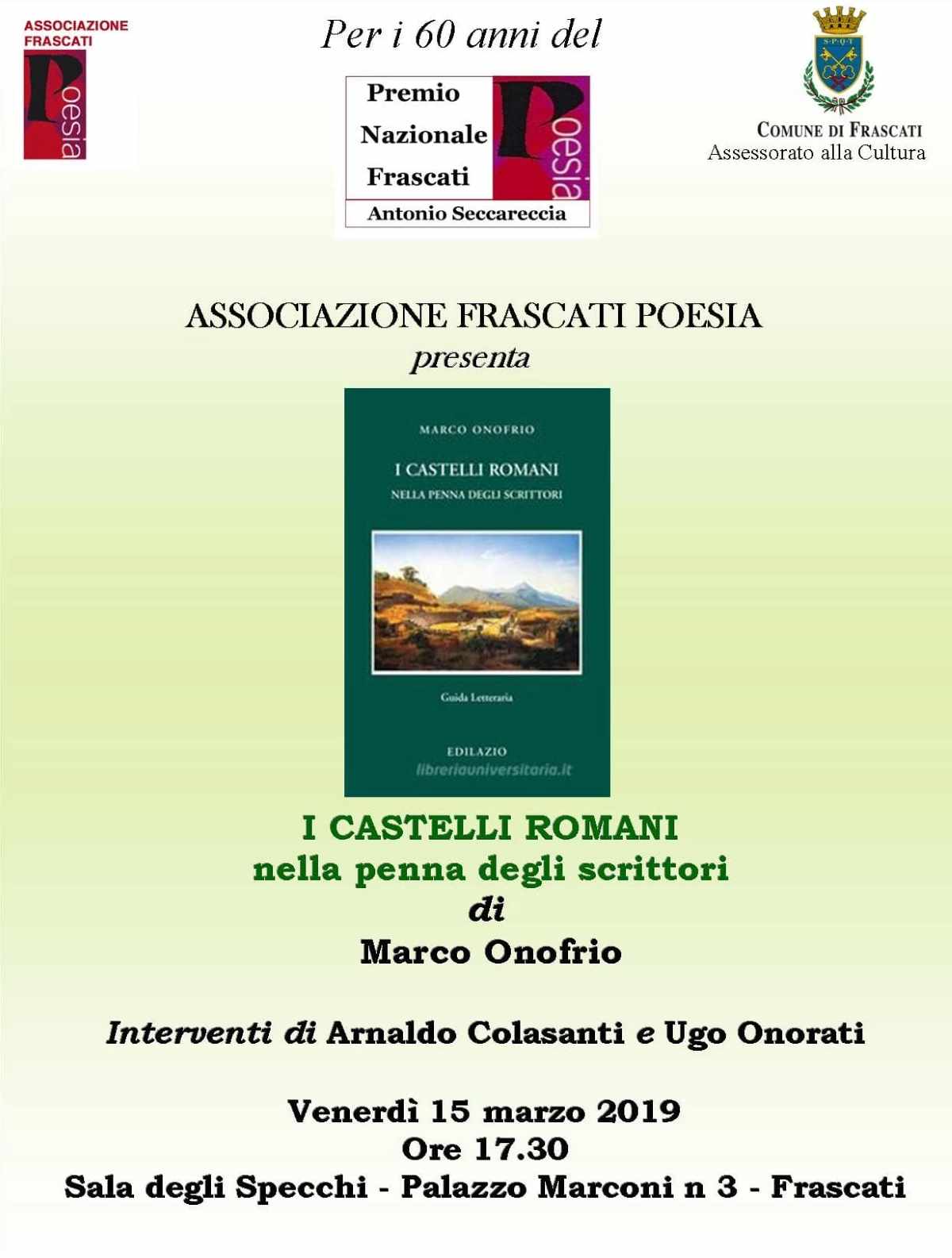 Frascati Poesia presenta: “I Castelli Romani nella penna degli scrittori”