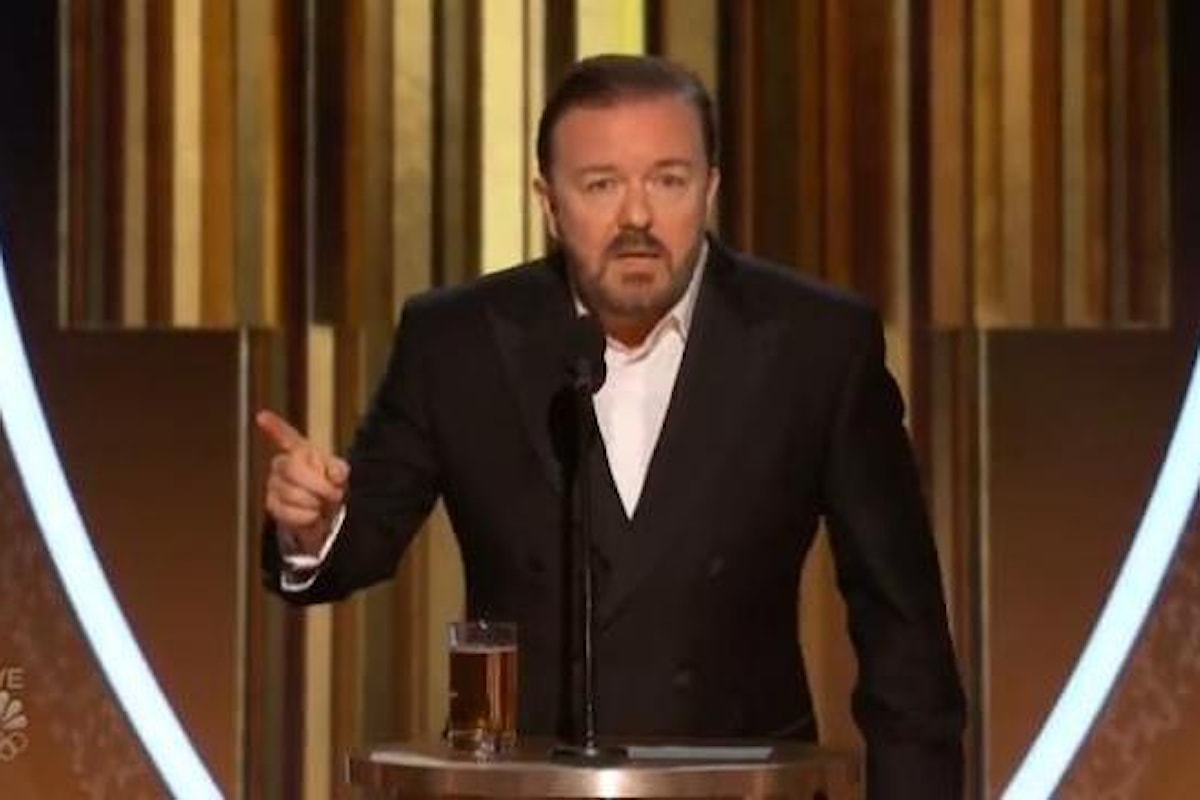 Ai Golden Globes 2020 trionfa il monologo di Richy Gervais contro Hollywood
