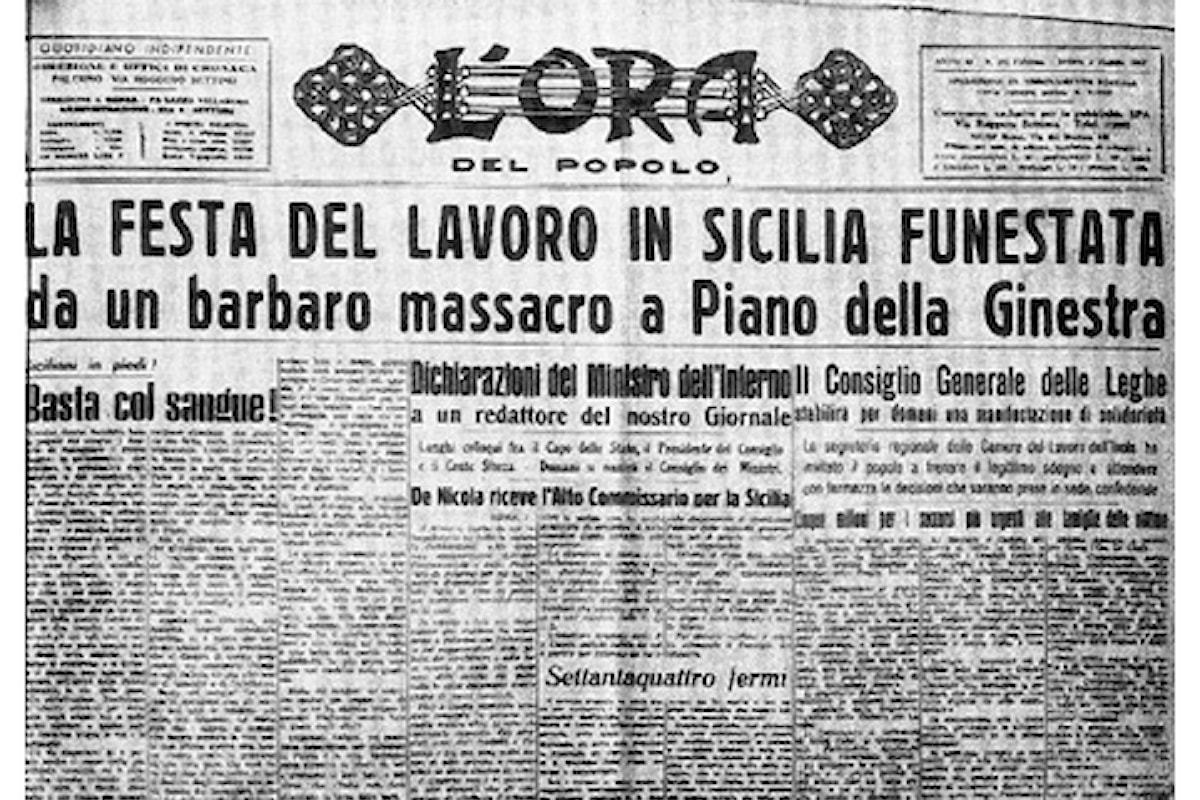 Musacchio: il mio primo maggio nel ricordo delle vittime della prima strage mafiosa dell’Italia repubblicana.