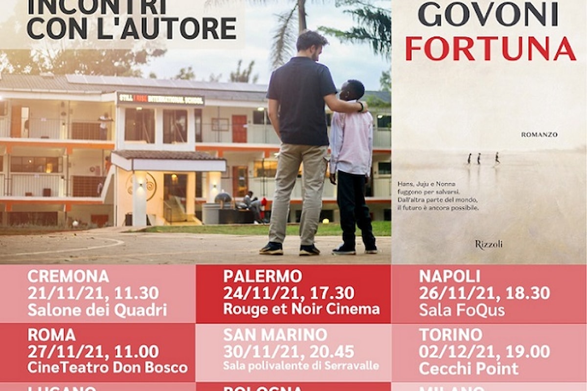 Tour: Nicolò Govoni presenta il nuovo libro Fortuna