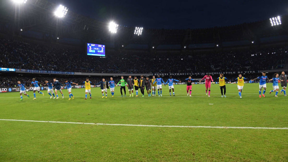 Serie A, il Napoli chiude il 2022 con un sofferto 3-2 sull'Udinese