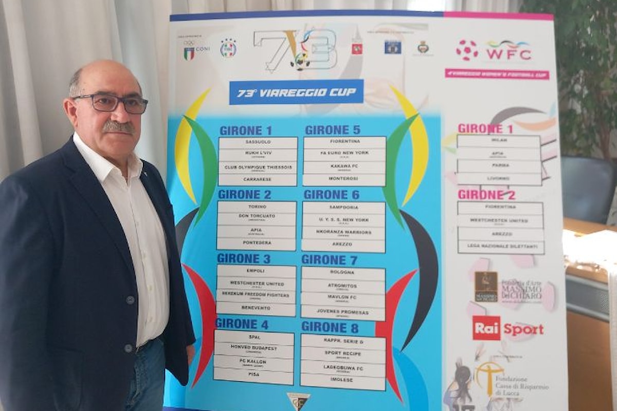 Calcio: Sorteggiati i gironi della 73esima Viareggio Cup