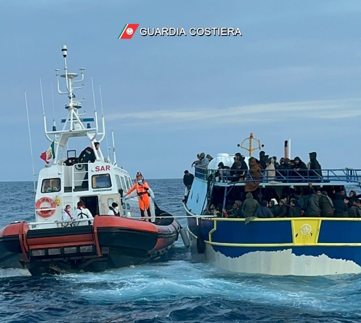 Operazione di soccorso della Guardia Costiera