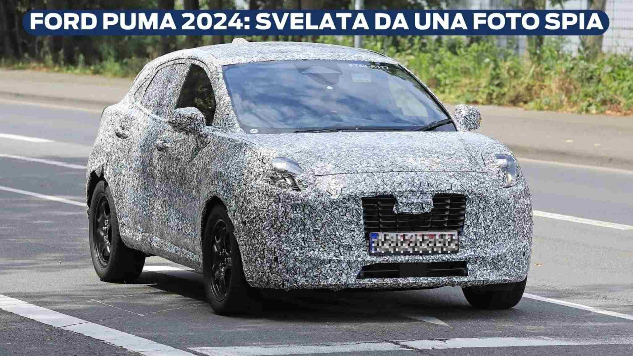 FORD PUMA 2024: svelata da una foto spia