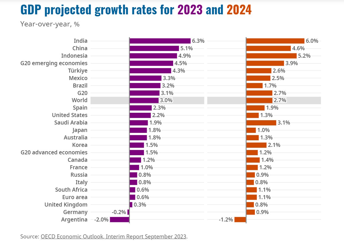 Rapporto OCSE, settembre 2023: Inflazione, Crescita Globale e Prospettive Economiche... anche per l’Italia