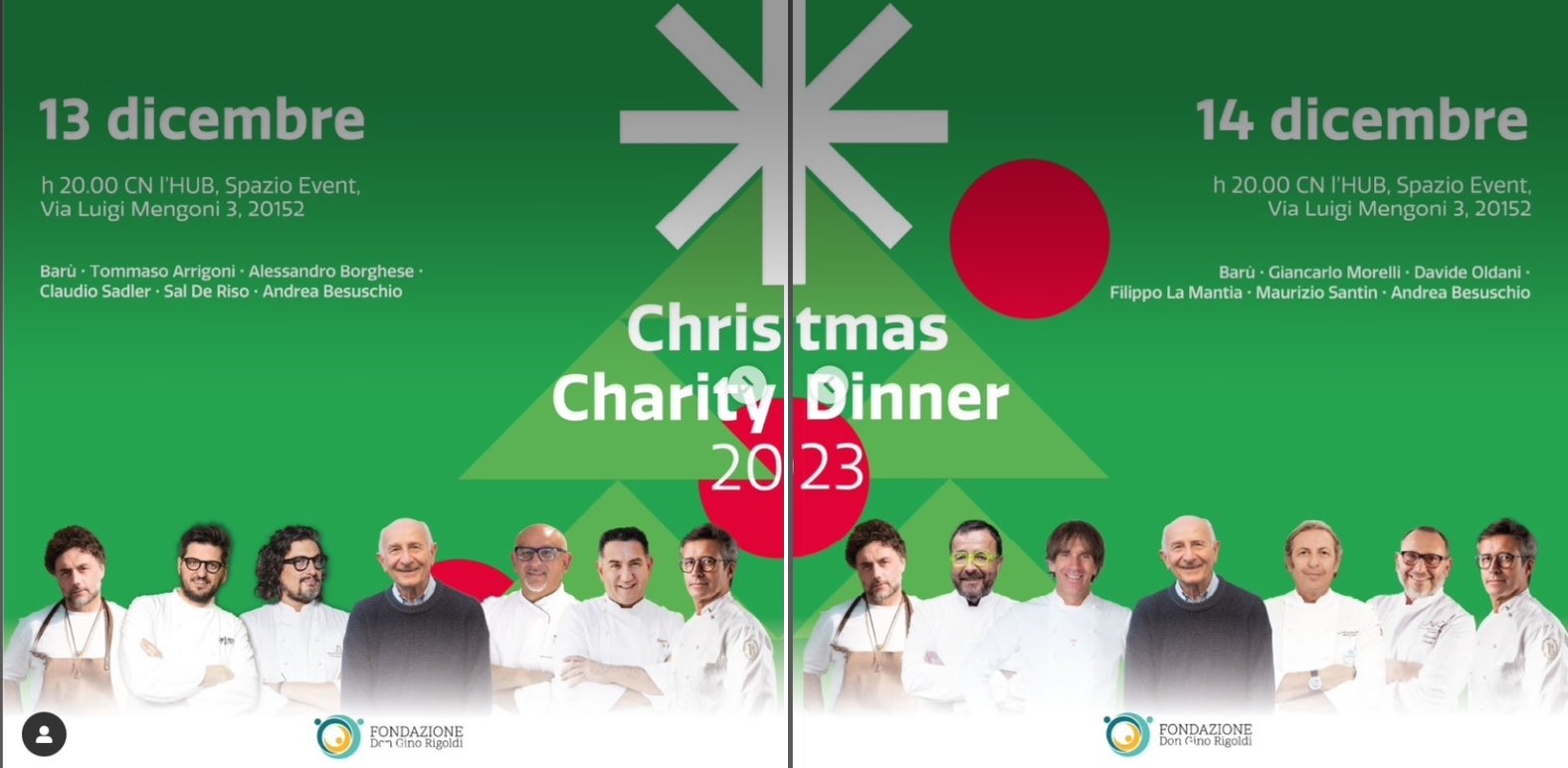 Natale di generosità e gusto: Il Christmas Charity Dinner 2023 a sostegno della Fondazione Don Gino Rigoldi