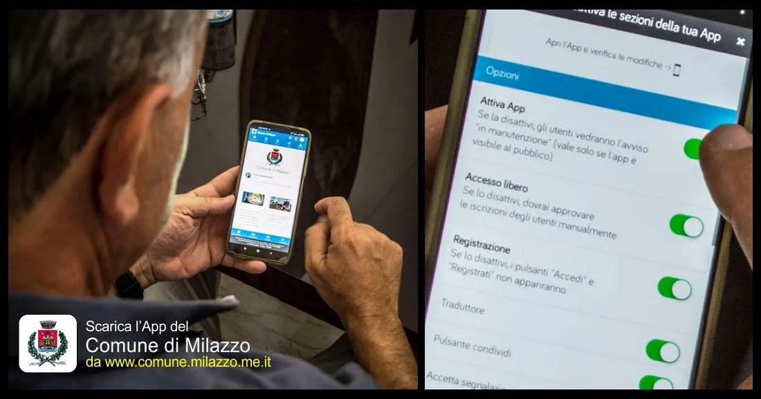 Milazzo (ME) - Presentata l’App “Milazzo” con tante innovazioni e opportunità per i cittadini