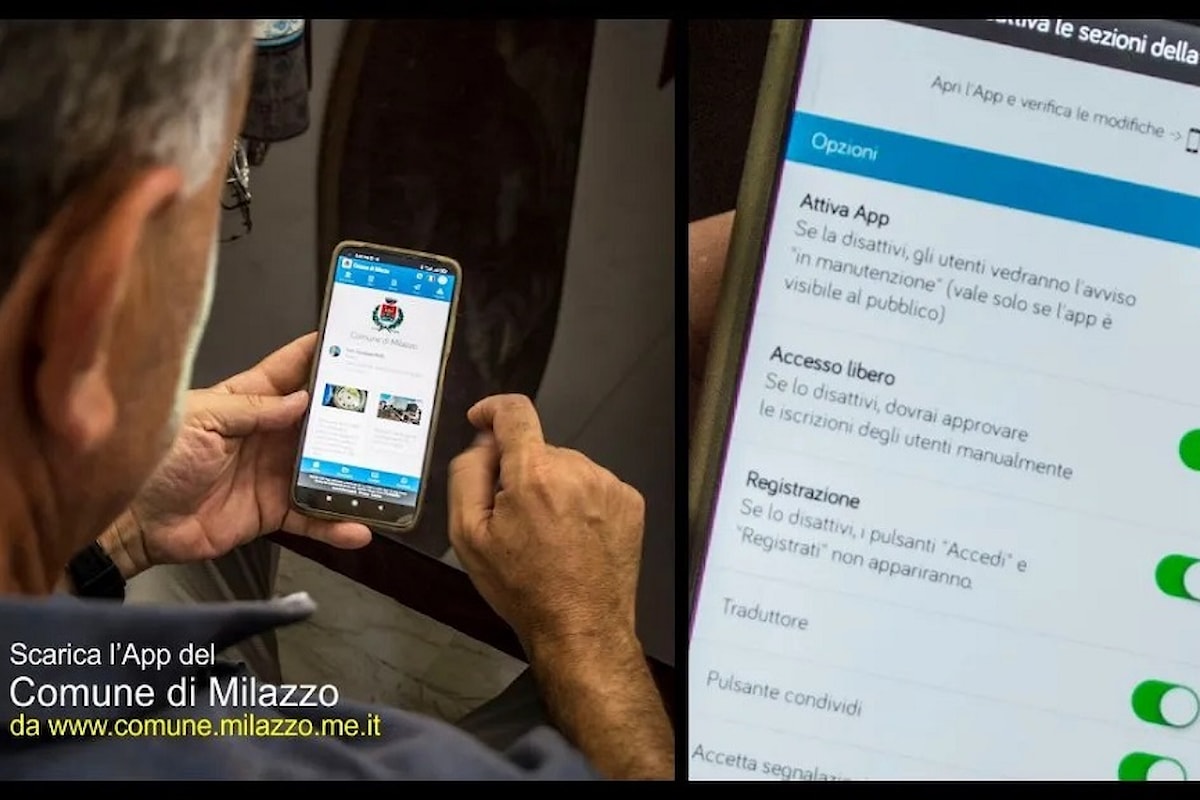 Milazzo (ME) - Presentata l’App “Milazzo” con tante innovazioni e opportunità per i cittadini