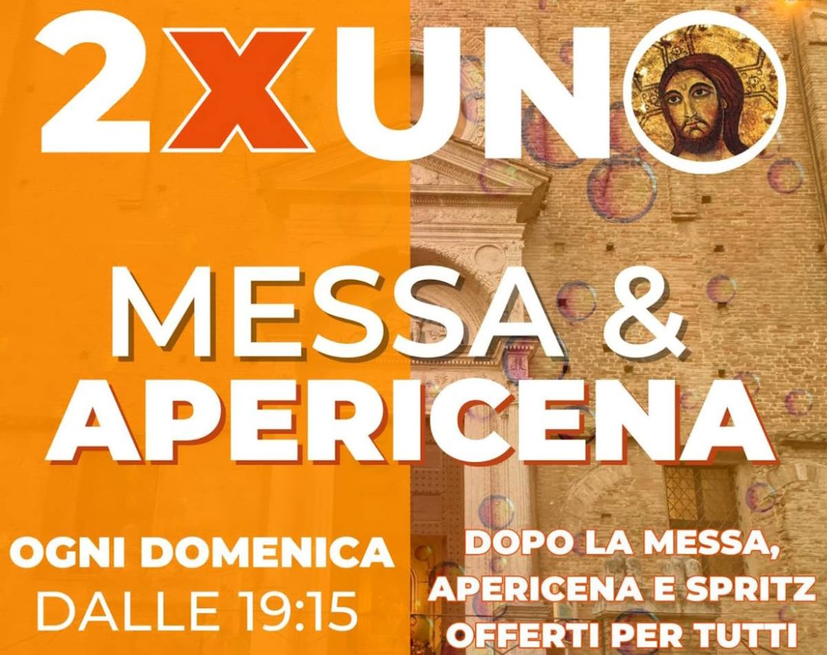 Chiese sempre più vuote e un frate inventa il 2×1: Messa & Apericena!