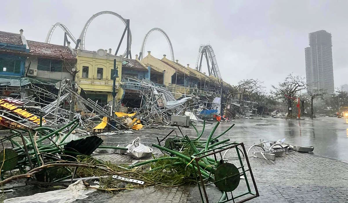 Ingenti i danni provocati dal tifone Yagi nel nord del Vietnam