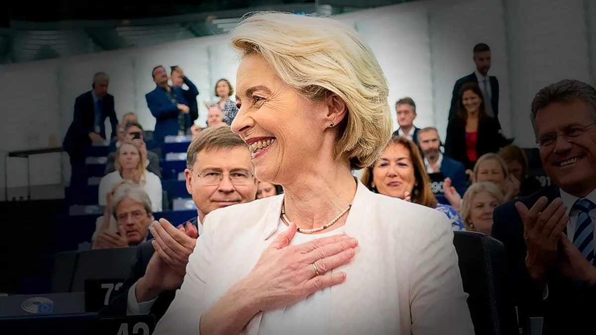Il discorso a Strasburgo della schifosamente ipocrita Ursula von der Leyen sul sostegno dell'UE alla pace in Ucraina