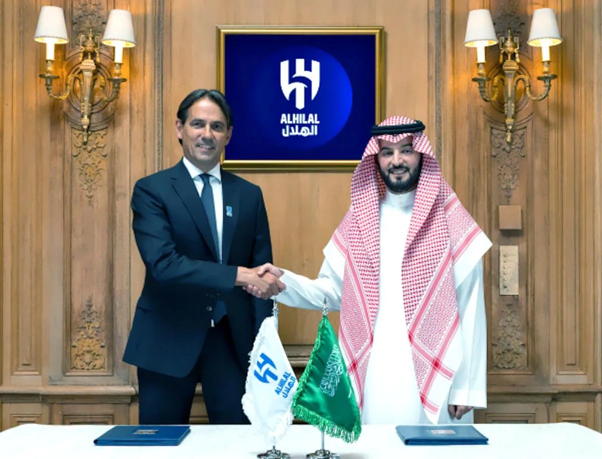 Simone Inzaghi è il nuovo tecnico dell'Al Hilal
