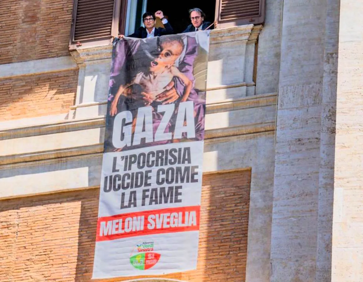 Meloni sveglia... a Gaza, l'ipocrisia uccide come la fame