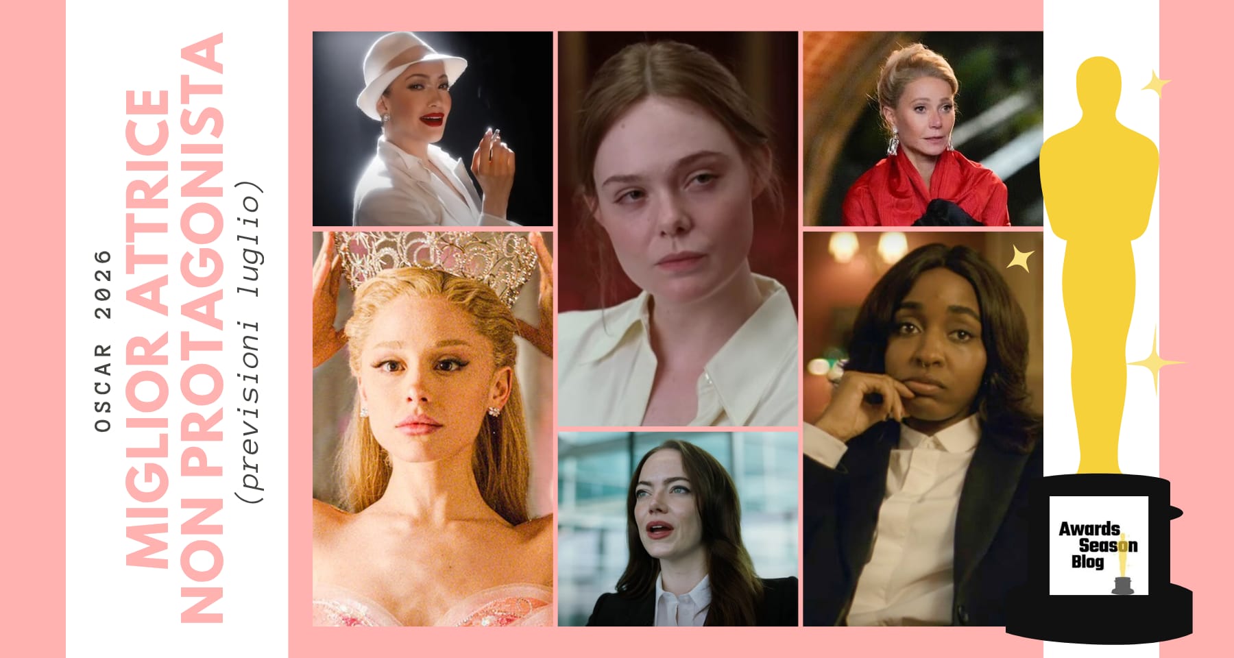 Oscar 2026: Prime indicazioni per la corsa alla Miglior Attrice non protagonista