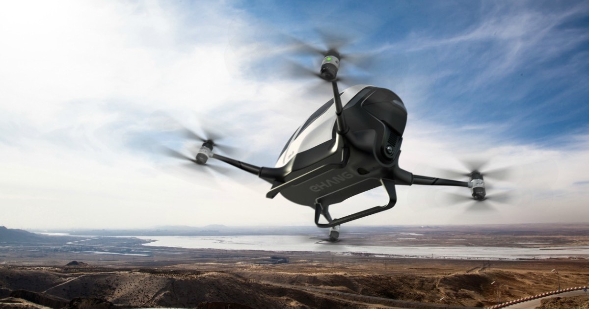 A Dubai parte il test per il primo taxi drone volante adibito al trasporto pubblico di persone