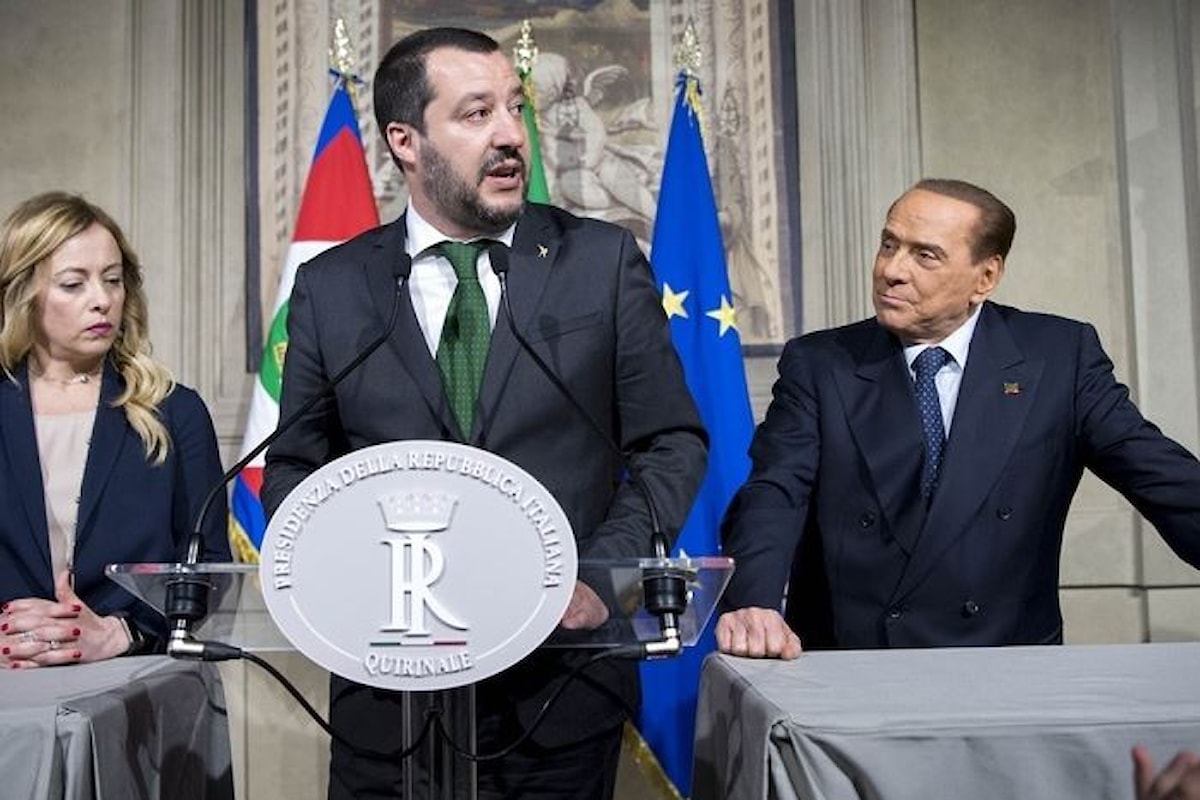 Berlusconi ha condotto per mano il candidato premier del centrodestra Salvini a parlare con Mattarella