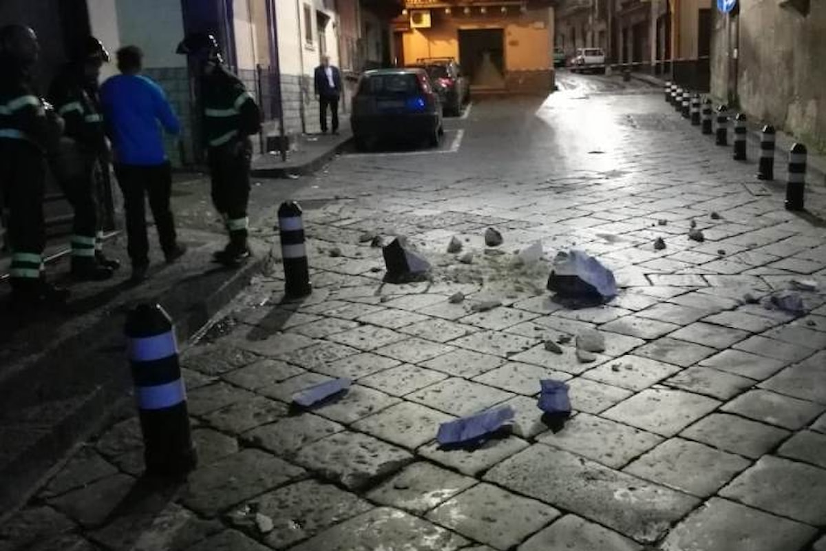 La scorsa notte forte scossa di terremoto di magnitudo 4.8 in provincia di Catania