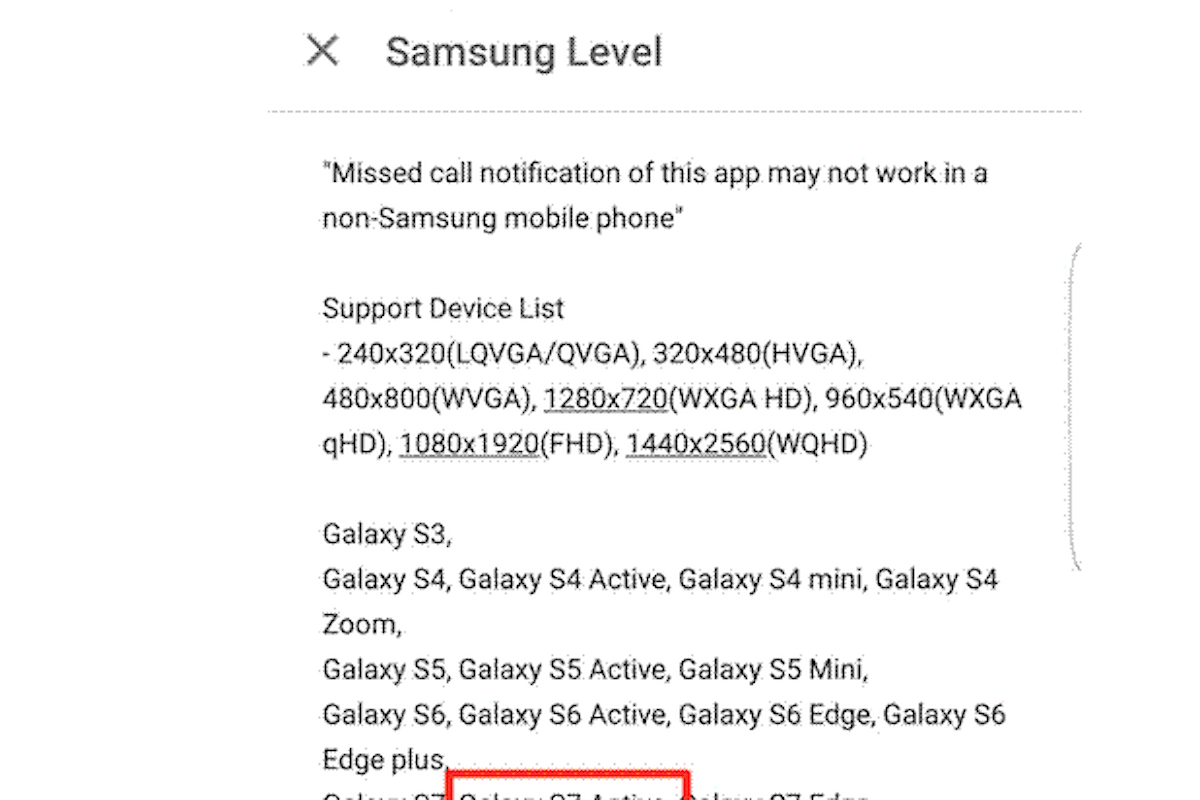 Galaxy S7 Active. Samsung svela inavvertitamente il nuovo device