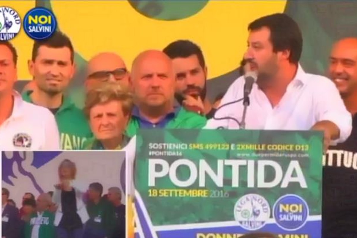 Il discorso di Matteo Salvini all'appuntamento di Pontida 2016