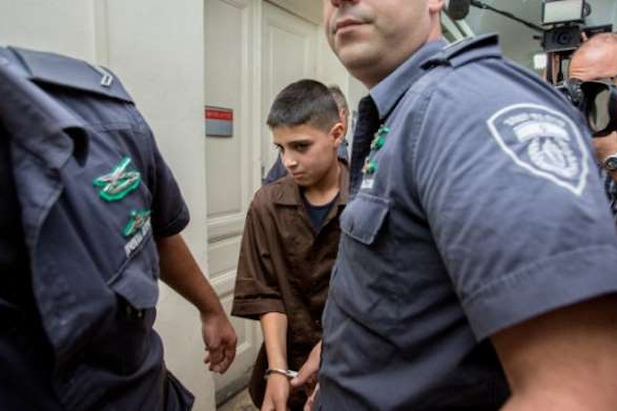 La giustizia secondo Israele che condanna un tredicenne a 12 anni di carcere