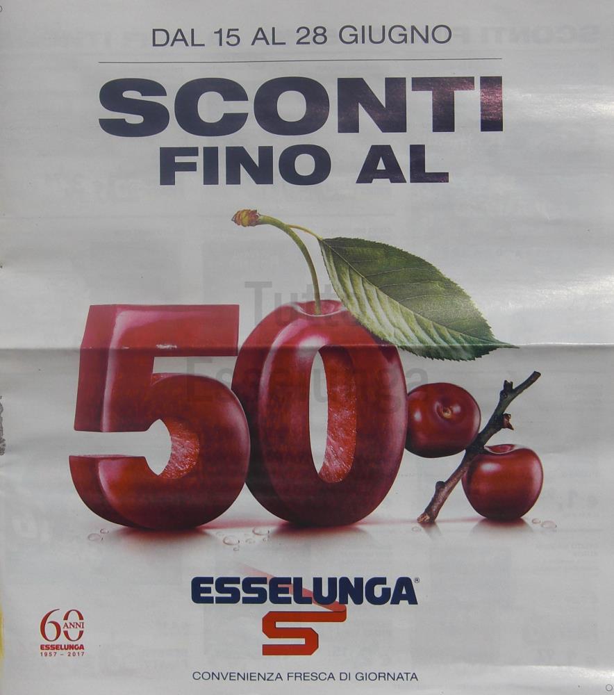 Doppio volantino Esselunga per il 15 giugno