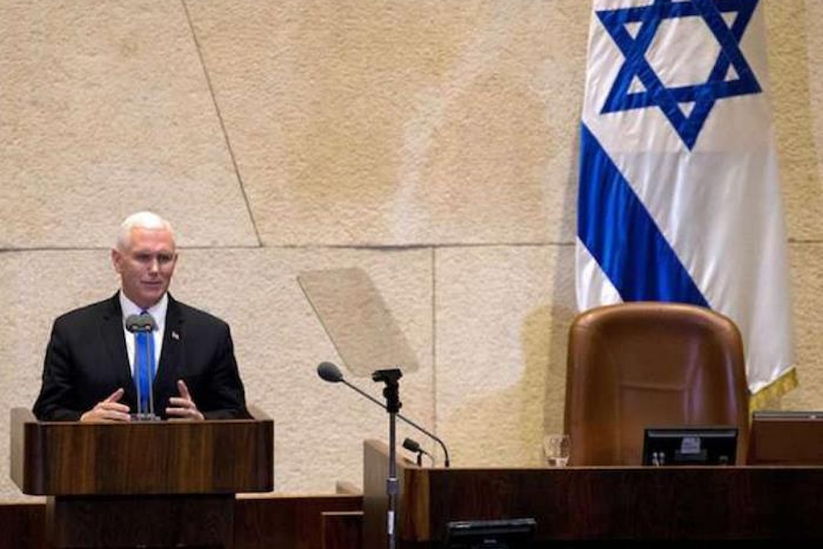 Pence in Israele. Il suo discorso alla Knesset benzina sul fuoco del conflitto tra israeliani e palestinesi