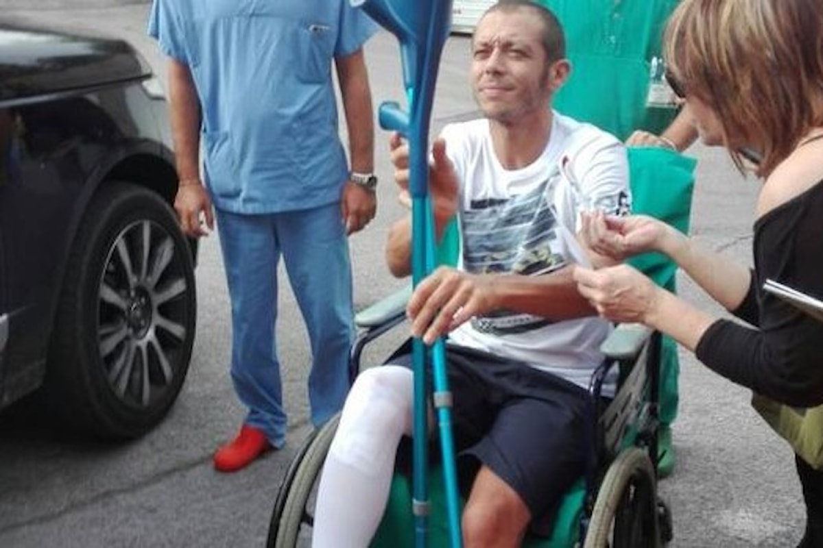 Valentino Rossi, rubata la sua radiografia dall'ospedale