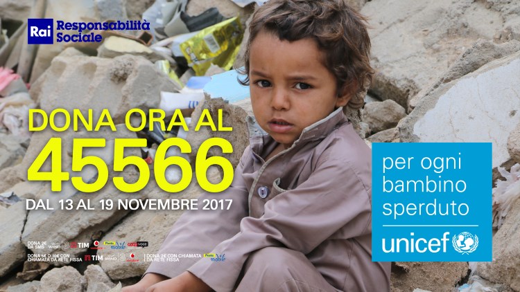 La Rai Sostiene La Campagna Di Raccolta Fondi Unicef A Favore Dei ...