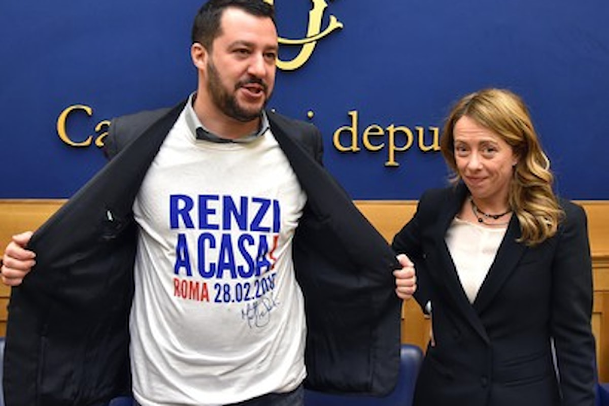 Sono rimaste solo due forze politiche a Destra: Lega - F. d'Italia