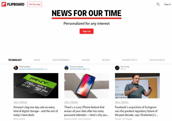 Sei uno scrittore per il web? Usa anche Flipboard per condividere i tuoi articoli